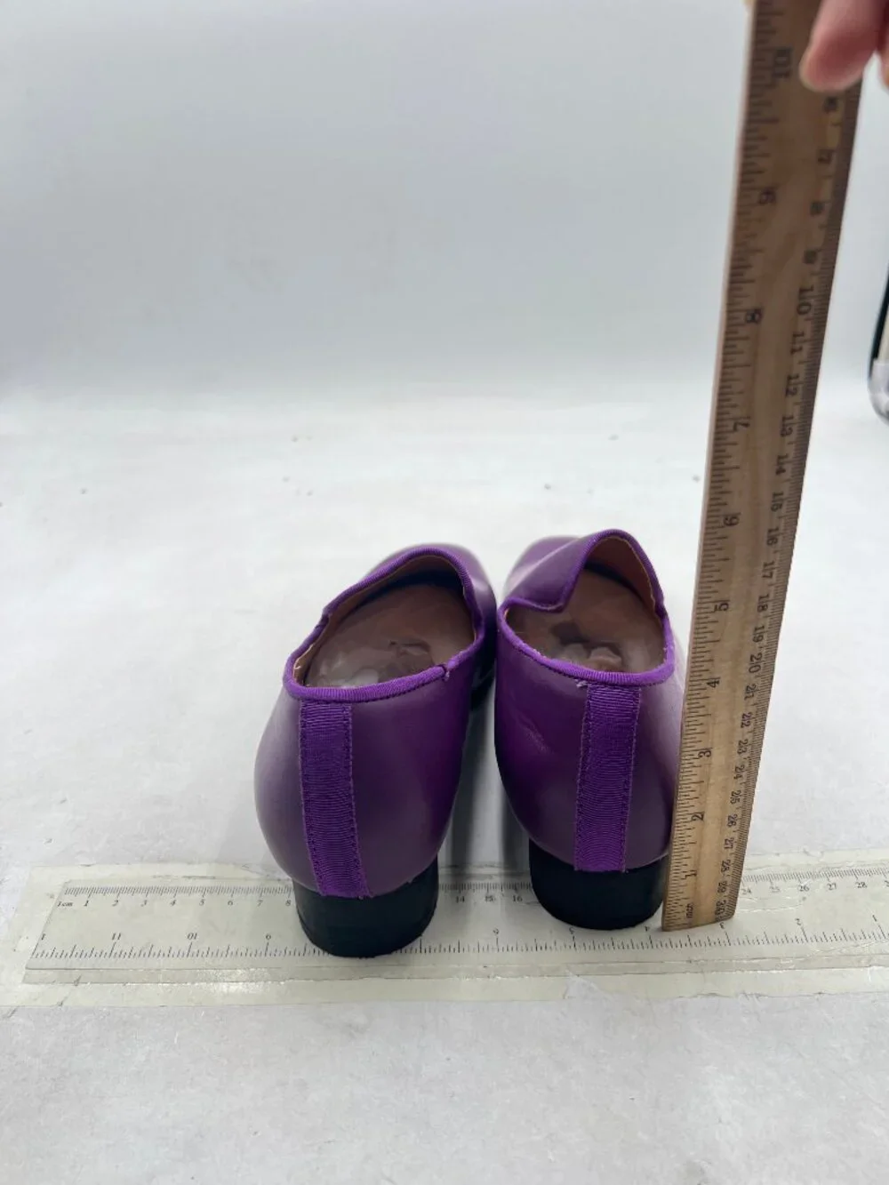 FSJ Men's Purple Slip-On Dress Loafers Sleek Leather Comfort Cushioned Shoes